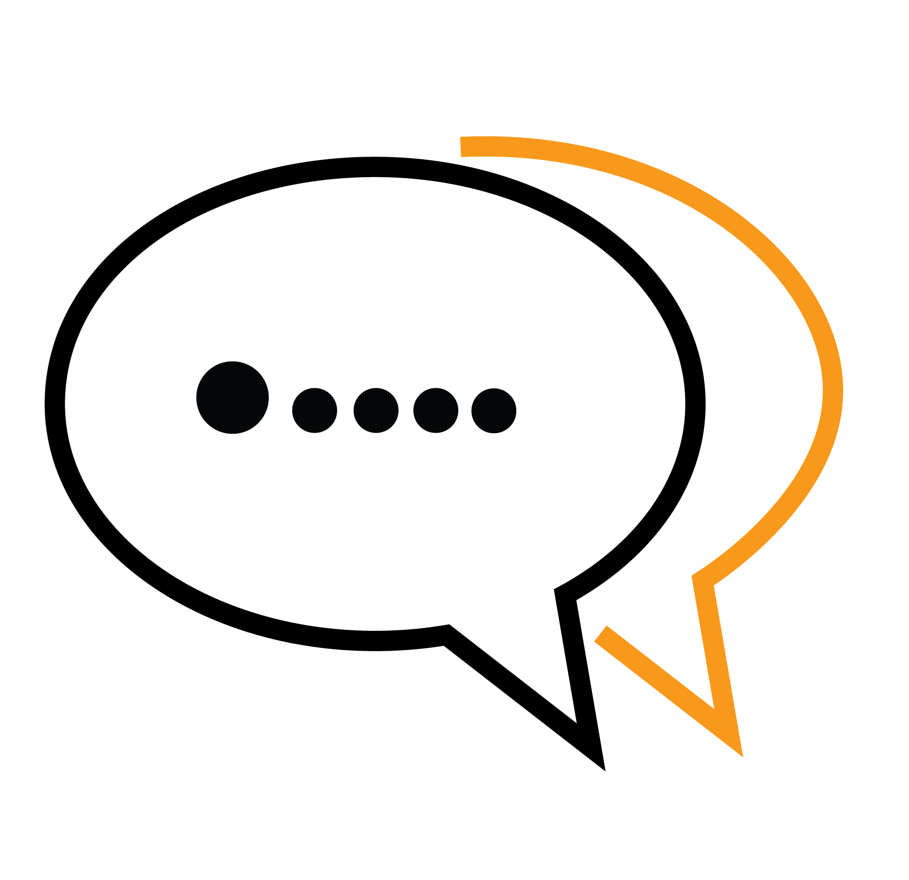 contact speech bubble icon